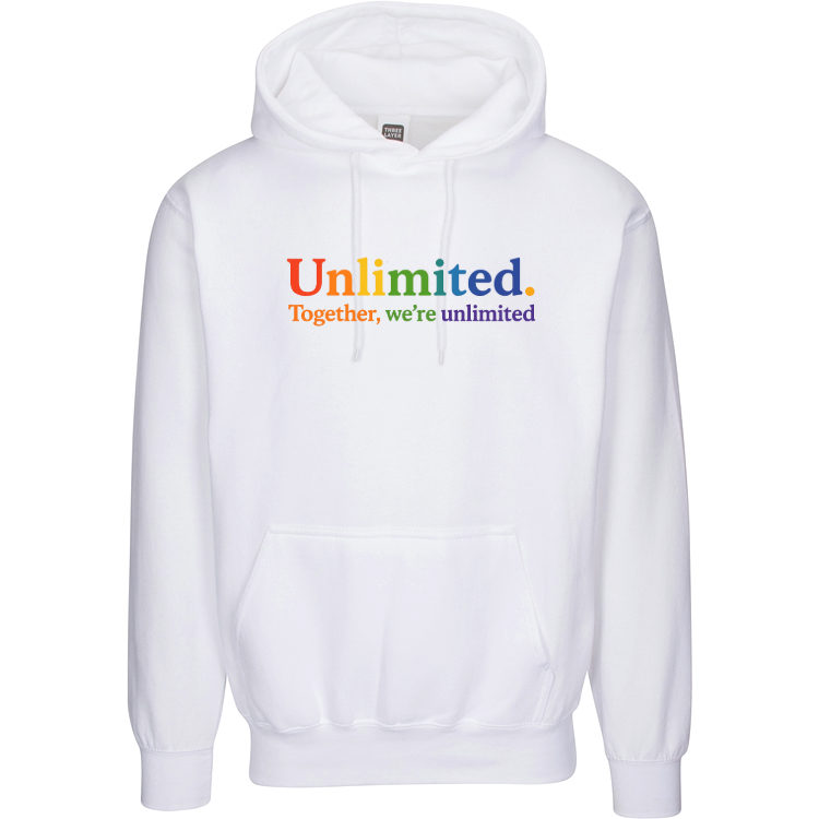 Unlimited Pride Hoodie | Rainbow Unity Sweatshirt | Together We’re Unlimited
